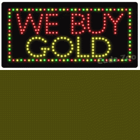 Affordable LED L12003 We Buy Gold LED Sign, 12